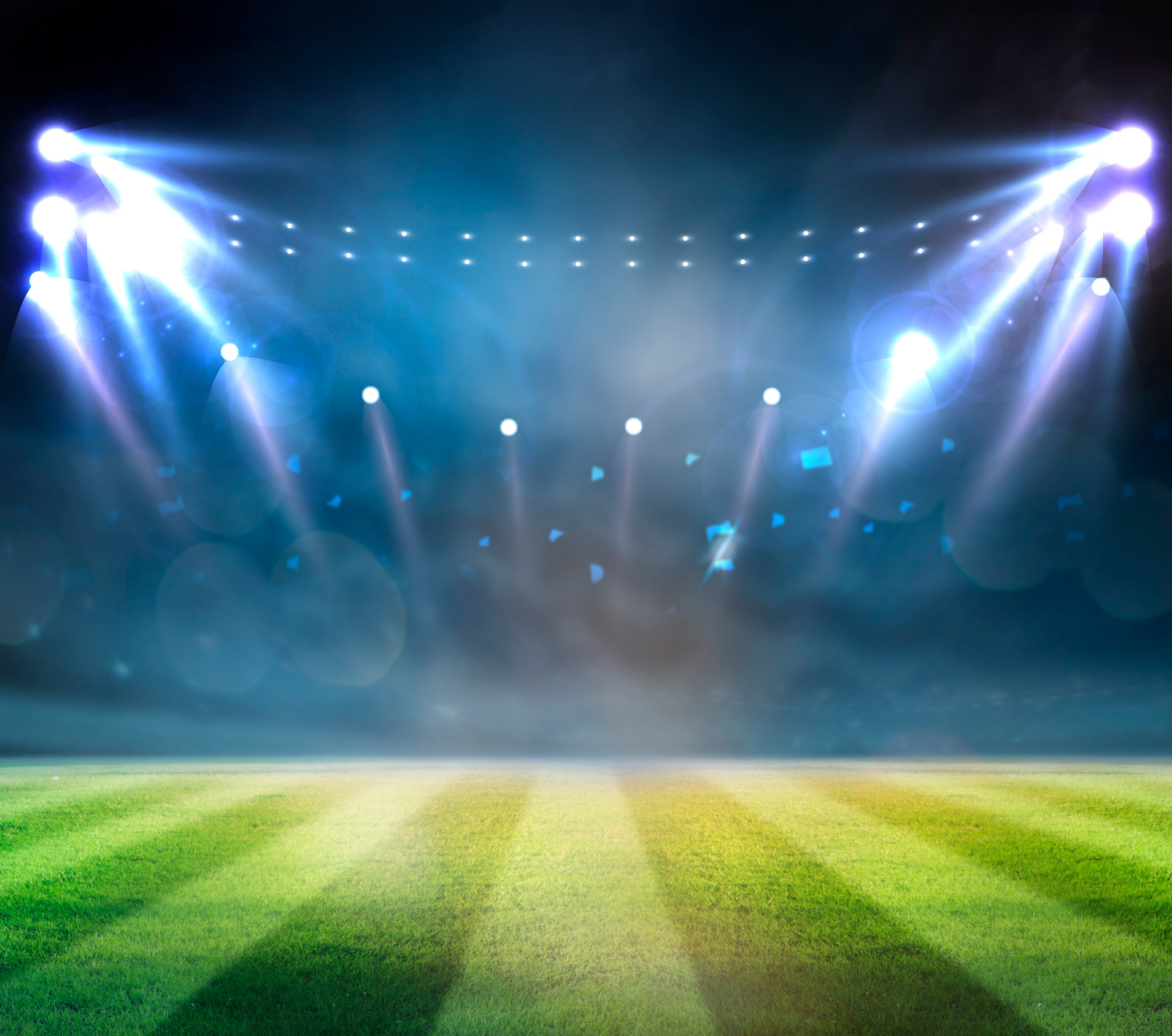 Sport Backgrounds. Soccer stadium.Mixed photos